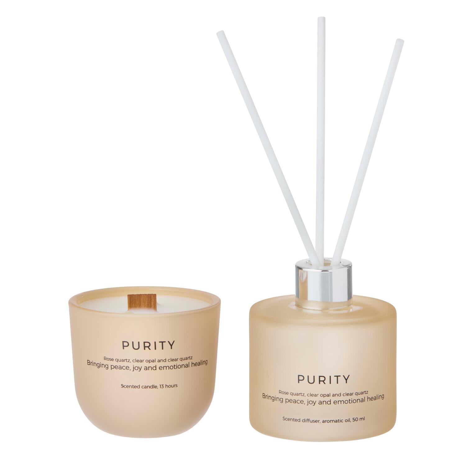 Purity gavesæt duftlys & duftpinde - 50 ml.